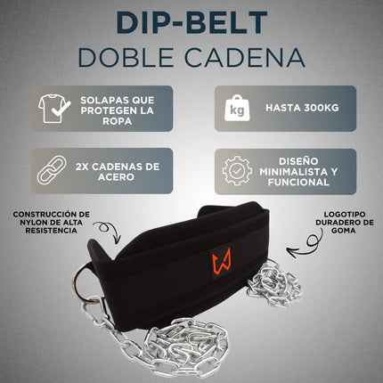 Cinturón de lastre con las características destacadas sobre un fondo gris.