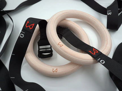 Wild dynamics workout rings with markings