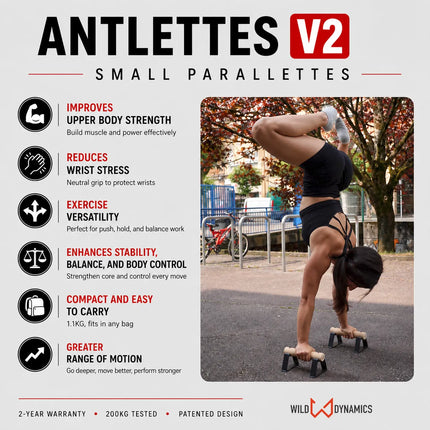 antlettes v2 small parallettes features