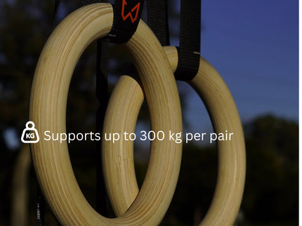 Workout rings holds up to 300kg
