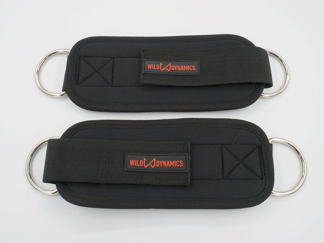Wilddynamics Ankle Straps for Cable Machines Premium Ankle Straps with Carry Bag | Wild Dynamics