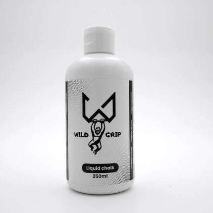 Bottle of Wild Grip liquid chalk on a white background