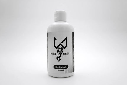 Bottle of Wild Grip liquid chalk on a white background