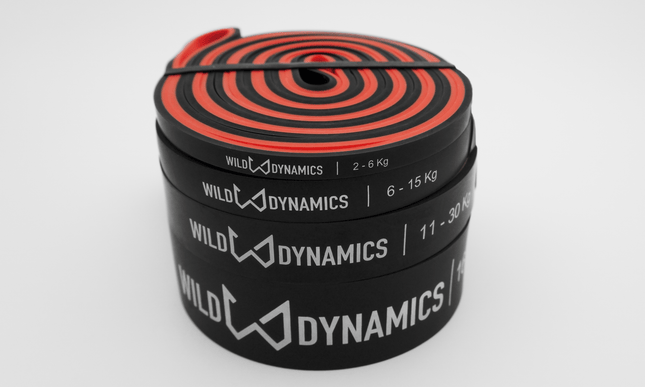 Wilddynamics Set of 4 Natural Latex Resistance Bands Set of 4 Resistance Band Set – 4 Levels of Resistance | Wild Dynamics