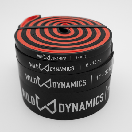 Wilddynamics Set of 4 Natural Latex Resistance Bands Set of 4 Resistance Band Set – 4 Levels of Resistance | Wild Dynamics