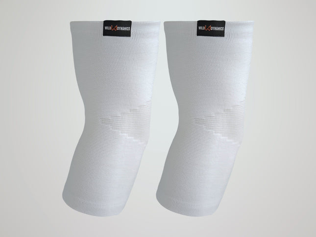 Wilddynamics White Elbow sleeve Black Elbow Sleeves (Pair) – Compression Support | Wild Dynamics